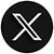 White X icon inside of a black circle.